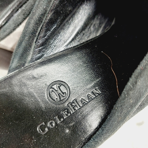 Cole Haan Black Women's Slip On Clog Heeled Mules B108 - Picture 8 of 10